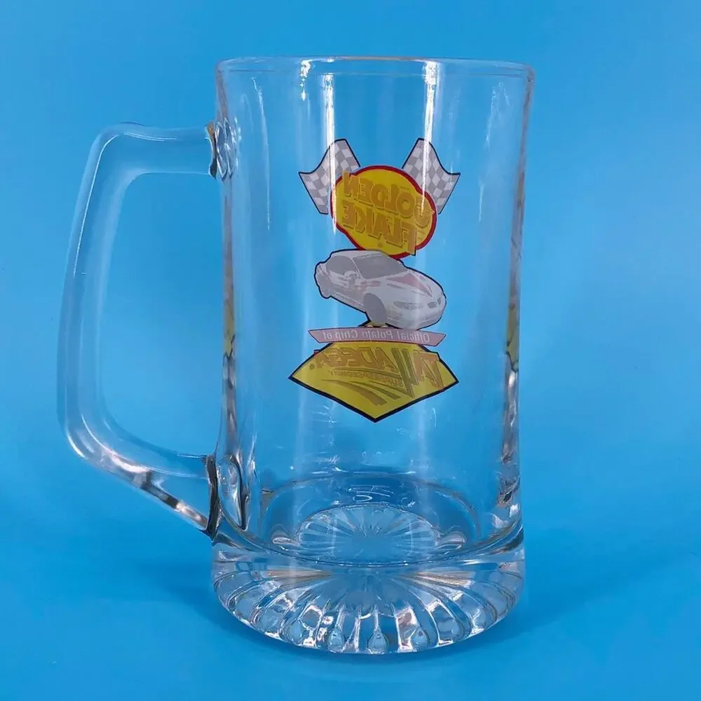 glass beer mug Golden Flake Talladega Super Speedway 2000s vintage